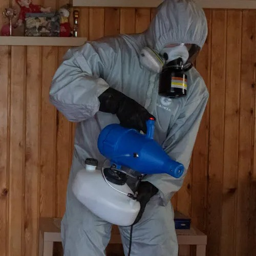 ФОТО Дезинфекция в районе Москвы Братеево